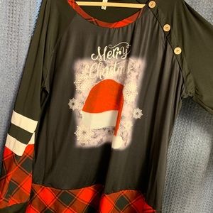 Merry Christmas long sleeve tunic